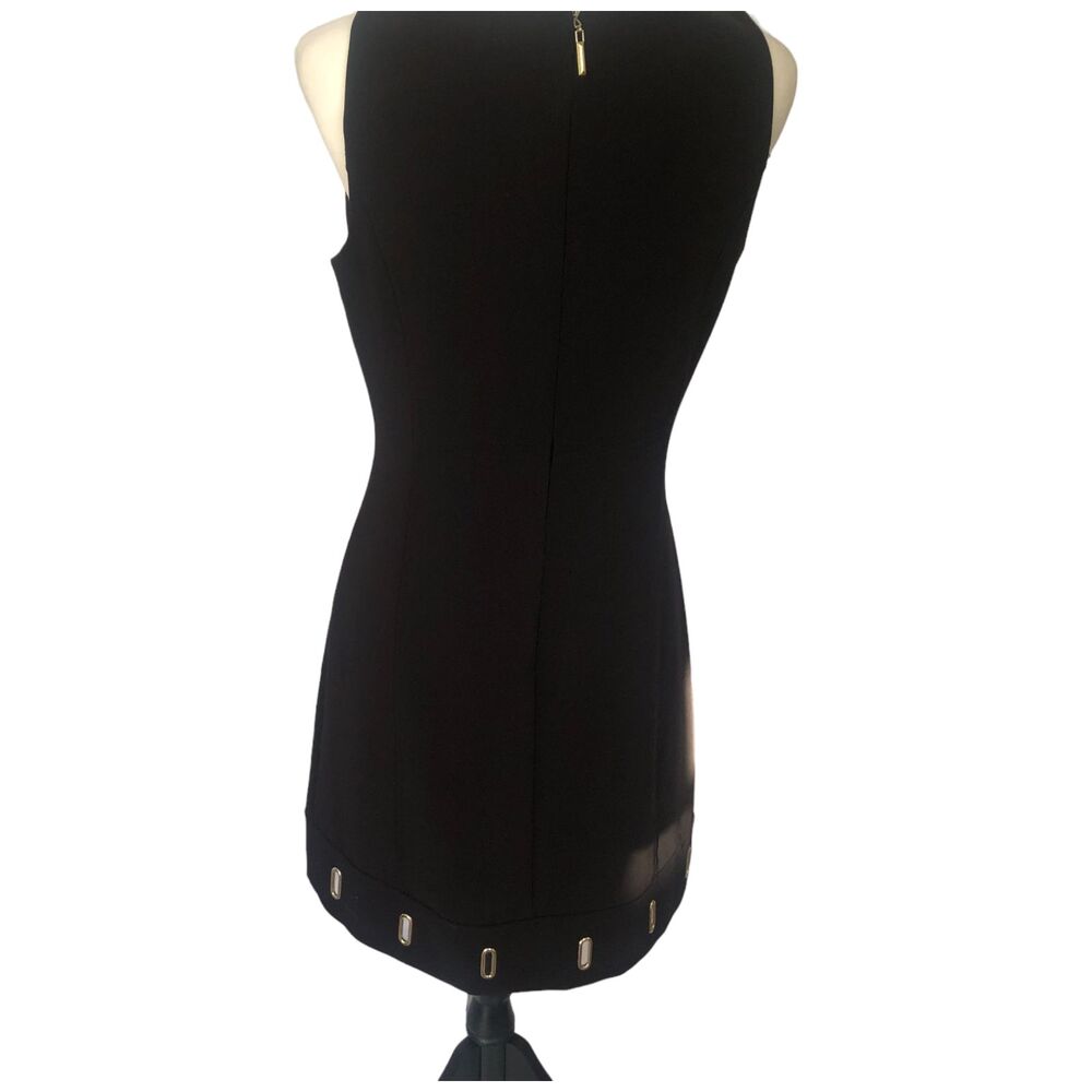 White House‎ Black Market Sleeveless Gold Cutout Sheath Cocktail Office Dress 4 - Picture 7 of 14